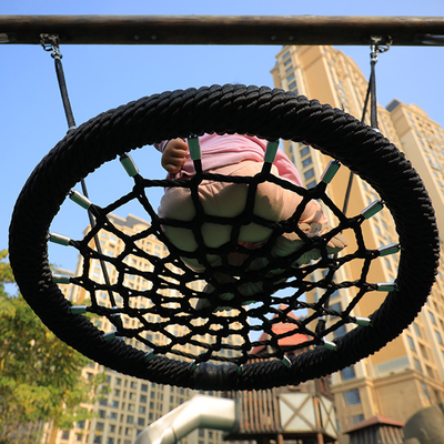 Customized Coloful Red/blue Color Bird Nest Swing Commercial Swing Net For Children Playground