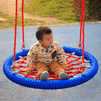 Customized Coloful Red/blue Color Bird Nest Swing Commercial Swing Net For Children Playground