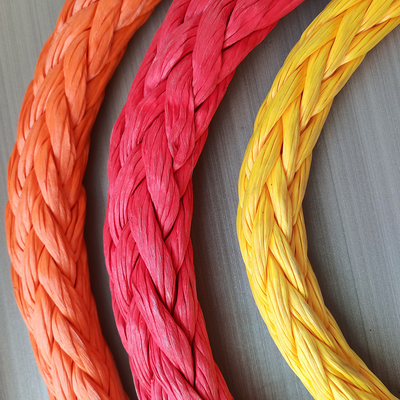 Heavy Duty 44mm 96mm 100% 12 Strand Uhmwpe Synthetic Fiber Marine Tow Floating Rope
