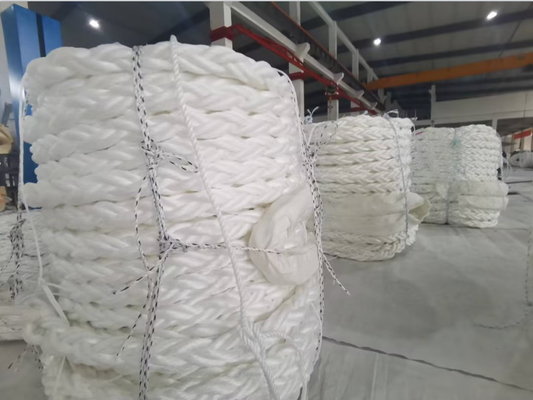 64mm 8 Strand Braided PP Multifilament Marine Mooring Floating Rope