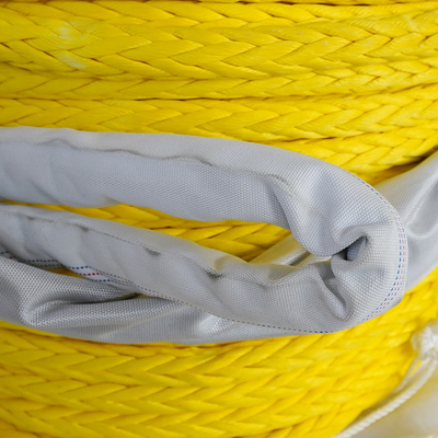 Custom Pre Stretch UHMWPE Marine Rope 12 Strand 48mm HMPE Ship Mooring Rope