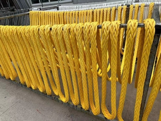 Cut Resistant Black UHMWPE Marine Rope 12 Strands