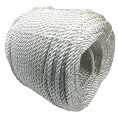 3-Strand Nylon Rope 4mm-56mm Custom Length for Fishing and Marine