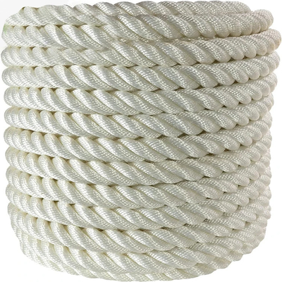 3-Strand Nylon Rope 4mm-56mm Custom Length for Fishing and Marine