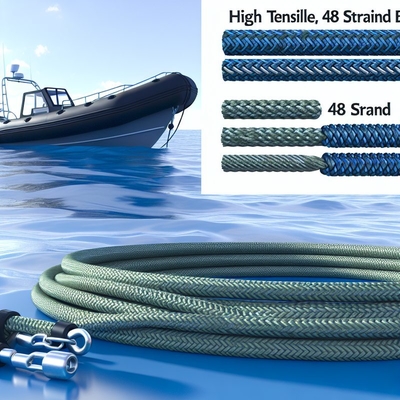 8 Strand PP Marine Mooring Rope 30mm-120mm Floating Polypropylene