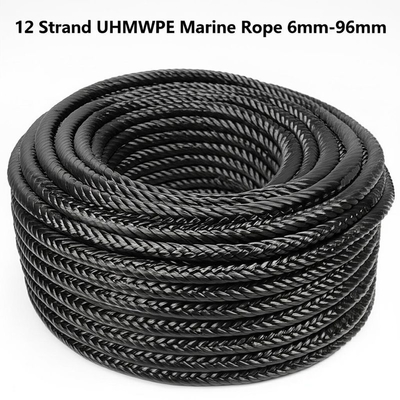 12 Strand UHMWPE Marine Rope 6mm-96mm High Strength Towing