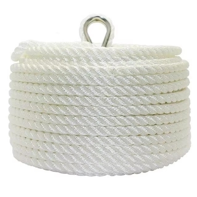 Low Stretch Chemical Resistant 3-Strand Polyester Rope with Customizable Length