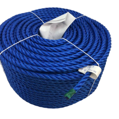 3 Strand PE Fishing Twine 1mm-10mm Blue Yellow Rope