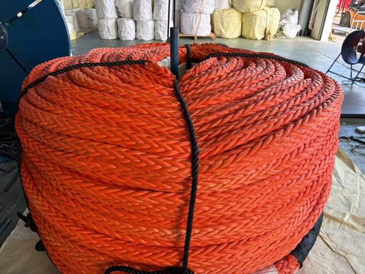 12 Strand UHMWPE Synthetic Rope 200m 15mm Winch Line for Marine and Industrial Applications