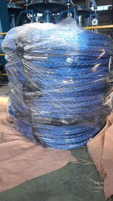 Blue Color UV Resistance UHMWPE 12 Strand Marine Mooring Rope 22mmx220m With DNV Certificate