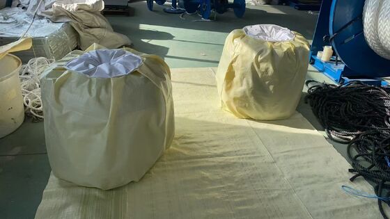 Blue Color UV Resistance UHMWPE 12 Strand Marine Mooring Rope 22mmx220m With DNV Certificate