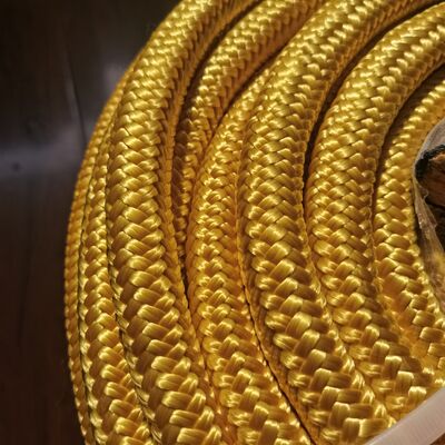 Double Braided Polyester Cover with UHMWPE 12 Strand Rope Core For Boat mooring and anchoring With Customized size 4mm-60mm