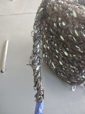 3 Strand Polypropylene Shellfish farming ropes 16mmx220m Black Color With UV Resistance Made in Florescence