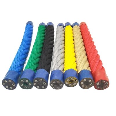 16mm 6 Strand Polyester Steel Core Combination Rope for Playground Climbing Net
