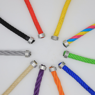 PP Polypropylene Outdoor Playground Rope 6 Strand 16mm With Steel Core