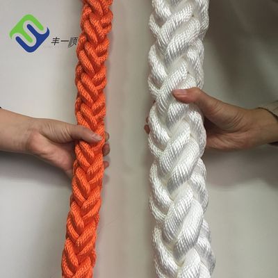 Marine-Grade 8 Strand Braided Polyester Mooring Rope for High Strength and Low Stretch Applications