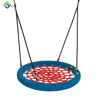 Children Round Spider Web Swing Set For Outdoor Playground