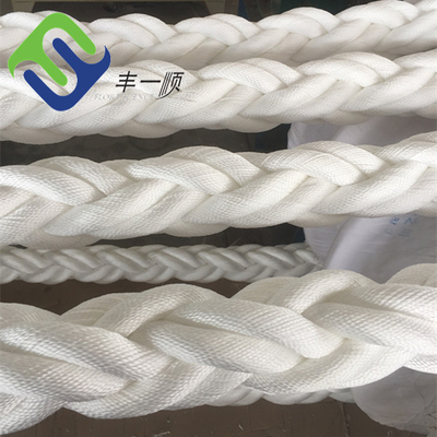 8 Strand Nylon Rope Heavy Duty Marine Mooring Line with Customizable Length and Good Knotability