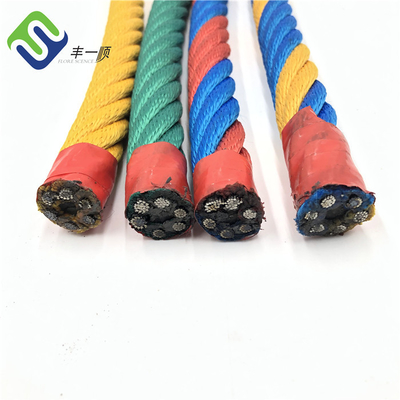 Customized Color 6 Strand Polyester Playground Combination Rope