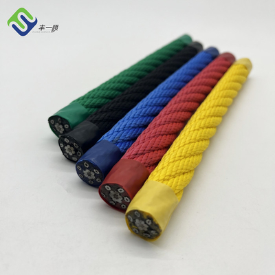 Customized Color 6 Strand Polyester Playground Combination Rope
