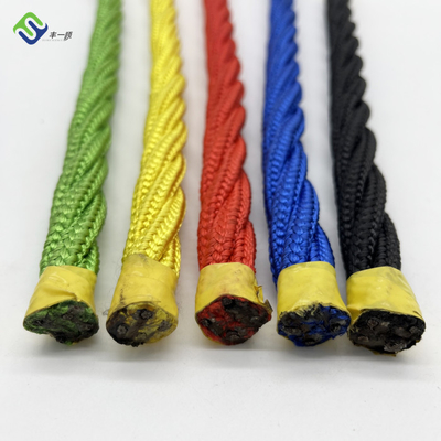 500m Length Polyester Combination Rope 4 Strand Playground Rope