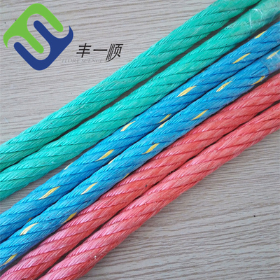 PP Monofilament Combination Wire Rope Steel Wire Core 6 Strand 16mm Playground Rope