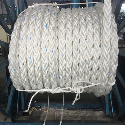 60mm 8 Strand Braid Rope Marine Hawser Yacht Mooring Lines For Ship
