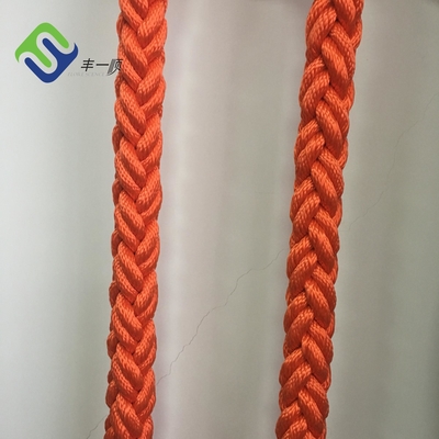 8 Strand Braided Polyester Marine Rope 28mm-160mm Customized