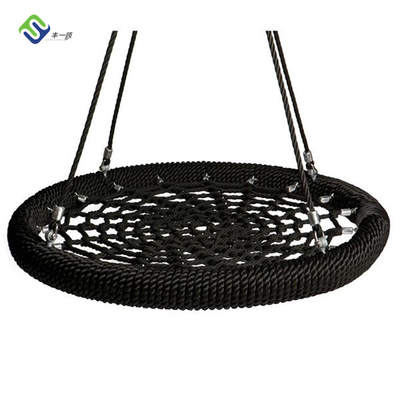 Tree Circular Flying Saucer With Ropes Spider Swing Netted Webbed Seat