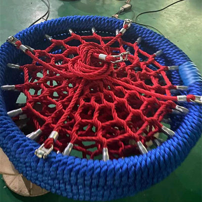 Tree Circular Flying Saucer With Ropes Spider Swing Netted Webbed Seat