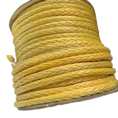 UHMWPE Marine Tow 12 Strand Braided Rope High Breaking 24mm - 96mm