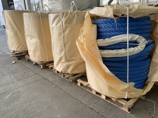 Heavy Duty 12 Strand Braided UHMWPE Mooring Rope 28mm-96mm HMPE Towing Rope