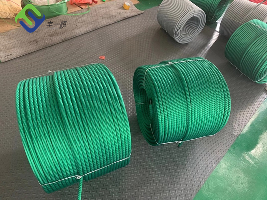 6*8 FC Polyester Combination Rope Abrasion Resistant Steel Reinforced Rope