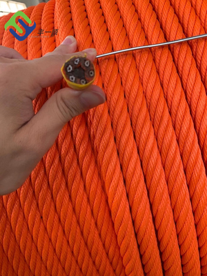 6 Strand Polypropylene PP Combination Rope 16mm For Nets Climbing