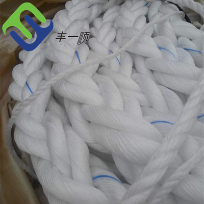 46mm 8 Strand PP Rope Polypropylene White Marine Rope For Mooring Ship