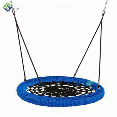 Tree Circular Flying Saucer With Ropes Spider Swing Netted Webbed Seat