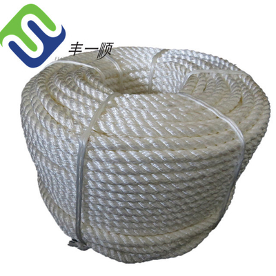 Industry Grade Nylon Polyamide 3 Strands Twisted Rope For Docking Pulling