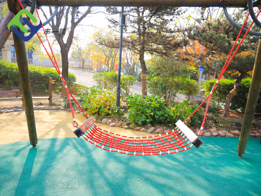 4 Strand Polyester Combination Rope Hammock 2*1.2m For Kids Outdoor Playground