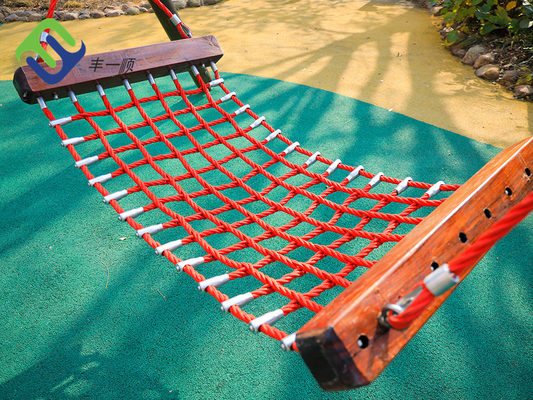 Colorful Hammock Net Tree Swing wear resistance For Playground Equipment