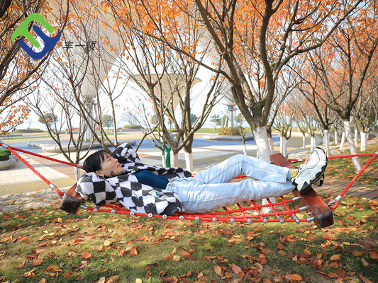 4 Strand Polyester Combination Rope Hammock 2*1.2m For Kids Outdoor Playground
