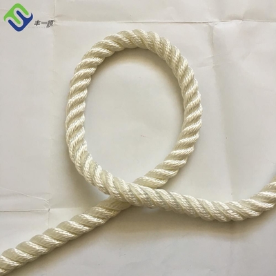 20mm/24mm 220m 3 Strand Nylon Twisted Rope With White Color