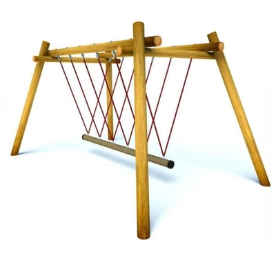 Brown Child's Playground Rope Bridge Outdoor Polyester Combination Rope
