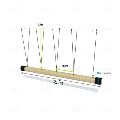 Children Suspension Hanging Rope Bridge UV Stabilized For Playground