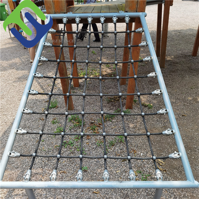 Combination Rope Web Playground Climbing Net Anti UV With Steel Core