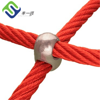 Silver Rope Cross Playground Rope Connector Aluminium 16mm 34g