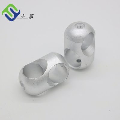 Silver Rope Cross Playground Rope Connector Aluminium 16mm 34g