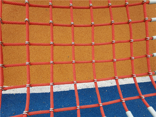 Cubic Rope Web Climbing Playground Equipment Net Customized Color For Kids