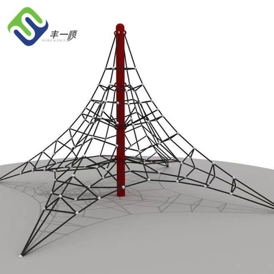 Outdoor Playground Climbing Net 4mx4m Pyramid Rope UV Resistant For Kids