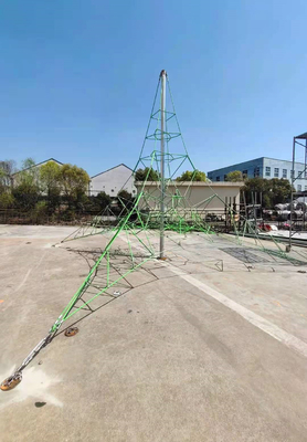 Outdoor Playground Climbing Net 4mx4m Pyramid Rope UV Resistant For Kids