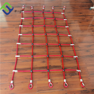Polyester Playground Rope Climbing Net UV Stabilized Outdoor Anti Mildew
